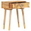 VidaXL vidaXL Solid Mango Wood Bedside Cabinet 43x30x58cm Nightstands Sideboards Desk 2