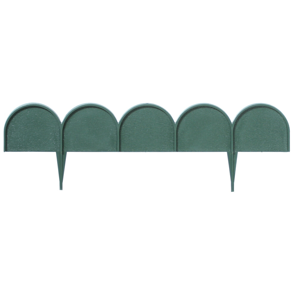 (40, Green) Plastic Garden Line Grass Lawn Panel Wall Fences