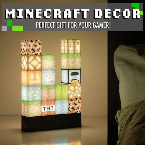 Lampe veilleuse à points Minecraft 1