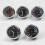 (Thermometer) Car Interior Mini Quartz Watch Clock Hygrometer Thermometer Dashboard Ornament 10