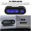 Car Digital Clock & Temperature Display Electronic Clock Thermometer Auto Electronic Clock LED Backlight Digital Display 3