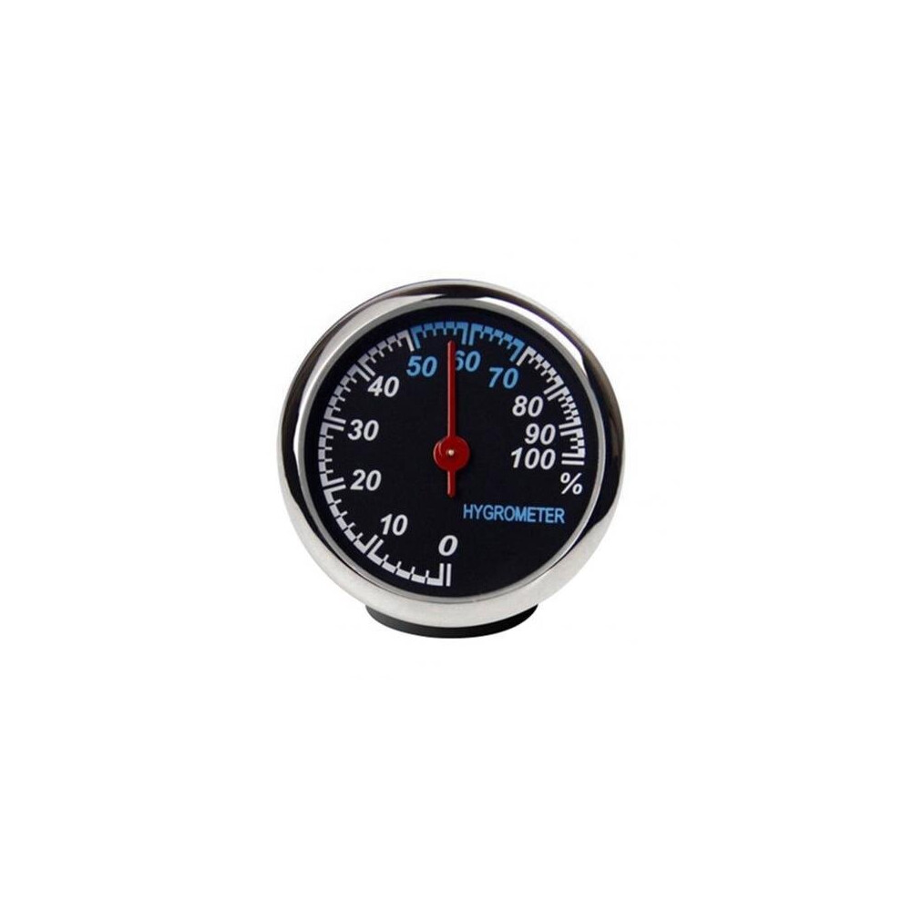 (Hygrometer) Car Interior Mini Quartz Watch Clock Hygrometer Thermometer Dashboard Ornament 380735746283