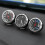(Thermometer) Car Interior Mini Quartz Watch Clock Hygrometer Thermometer Dashboard Ornament 3