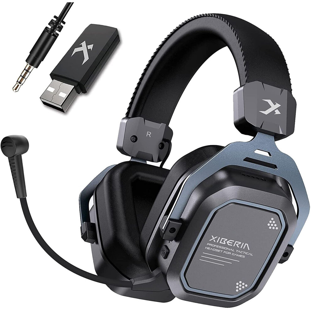 Photos - Headphones S11 Wireless Gaming Headset 5.8GHz Surround Sound for PC,PS5,PS4 Anti-Interference Noise Cancelling Microphone.P Clear