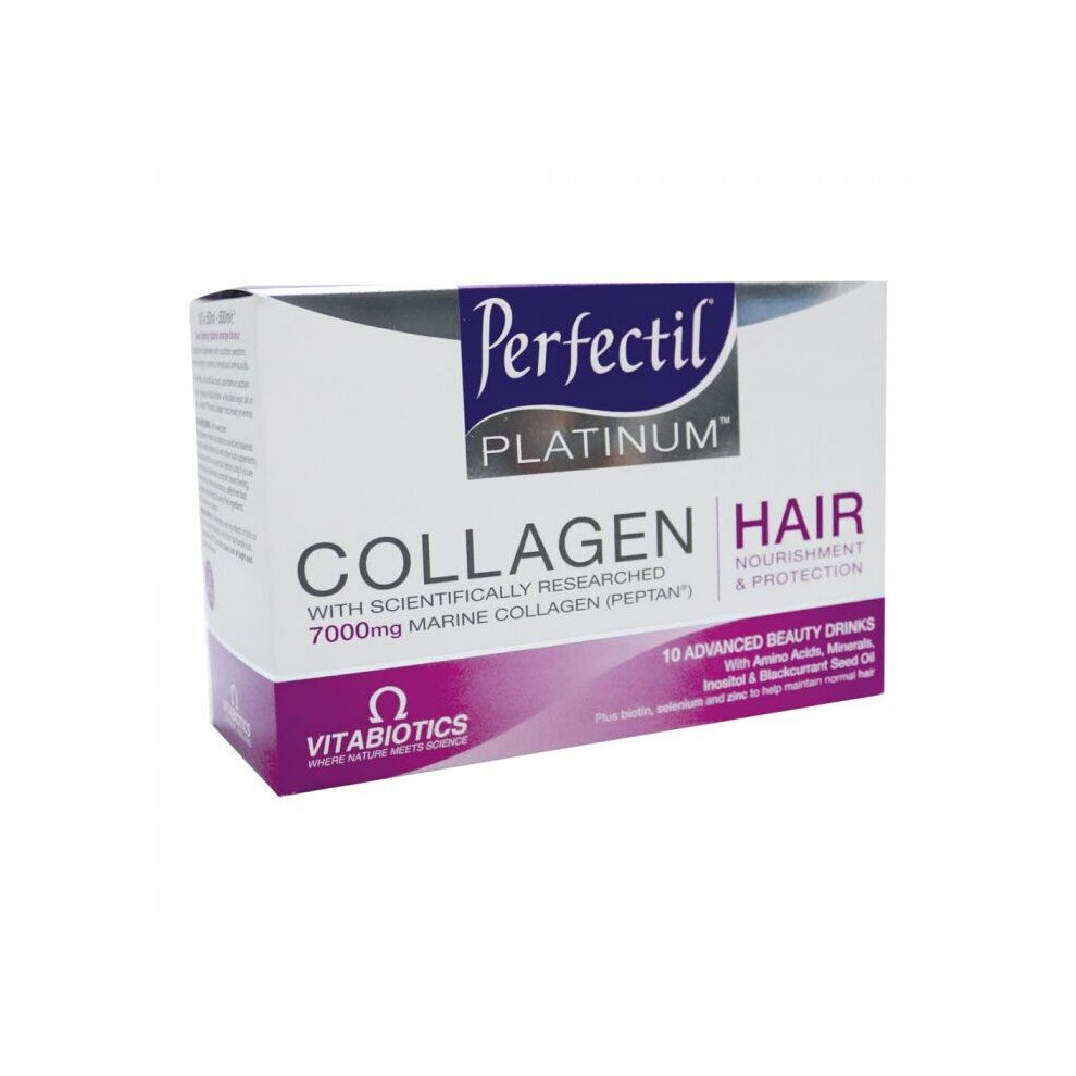 Vitabiotics Perfectil Platinum Collagen Hair Drink 50ML 10's