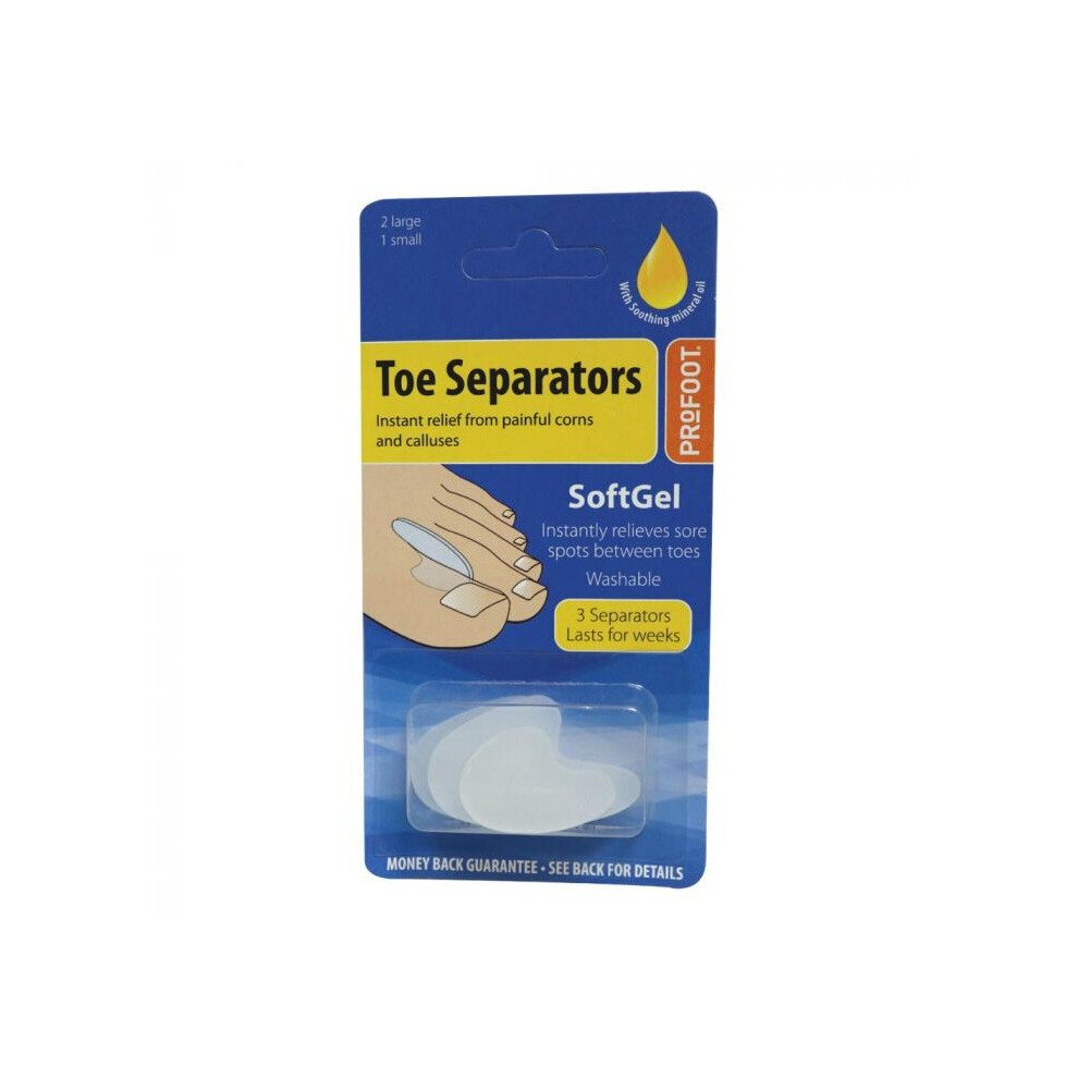 Profoot Toe Separator P70025, Instantly Relieves From Painful Corns & Calluses