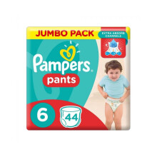 Pampers Aloe Vera Lotion Infused Baby-Dry Pants With Stretchy Sides & Leakage Protection, Size 6, For 16-21 Kg Baby, Pack of 44's