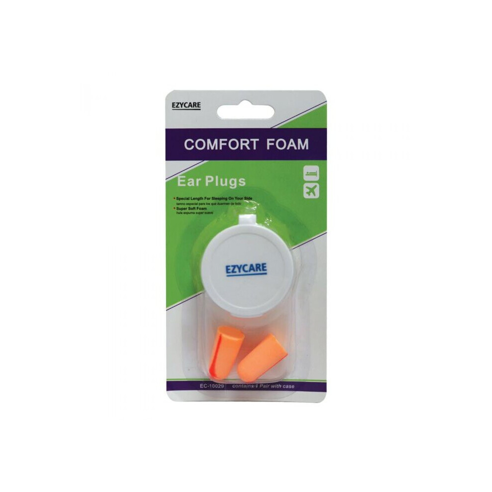 Ezycare Comfort Foam Ear Plugs Peaceful Sleep Companion 10029