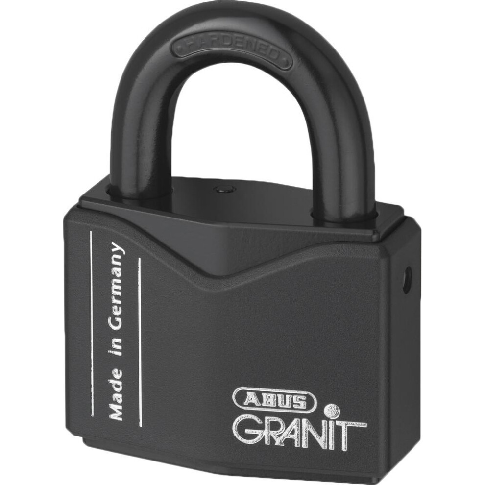 (37mm) Abus 37 Series Granit `Plus` Mechanism Solid Steel Rekeyable Open Shackle Padlock
