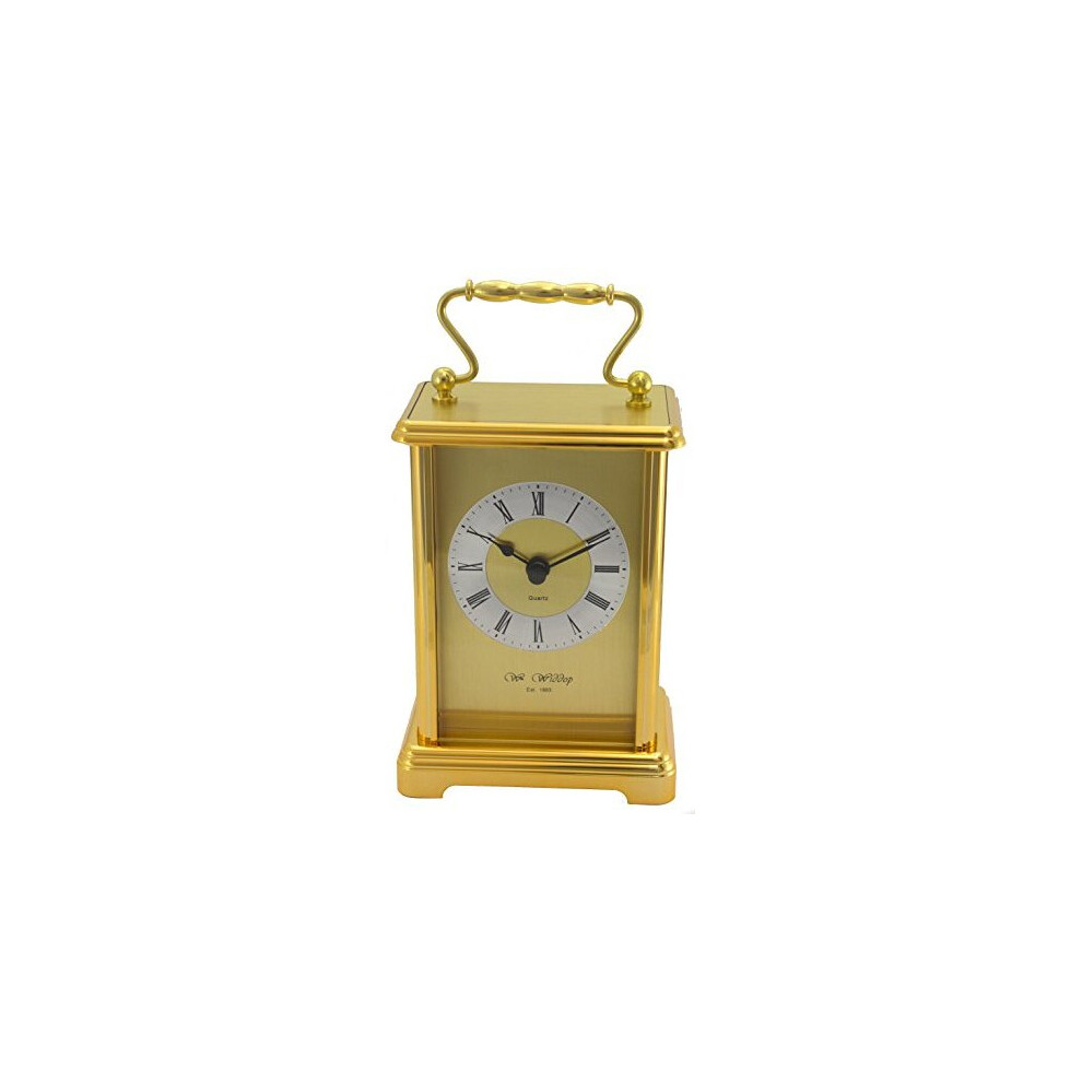 Gold Colour Two Tone Gilt Carriage Clock