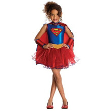 Rubie's Official Kids Supergirl Tutu Halloween Superhero Girls Fancy Dress Film Costume