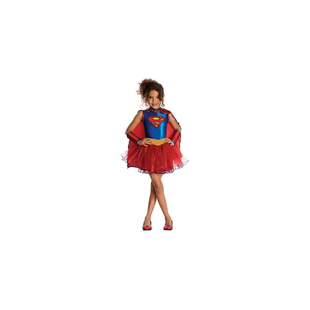 Rubies Rubie's Official Kids Supergirl Tutu Halloween Superhero Girls Fancy Dress Film Costume Multicolor