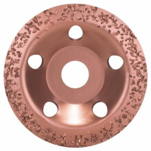 BOSCH Disco abrasivo in carburo di tungsteno - Grana grossa - Superficie bombata Ø 115 mm