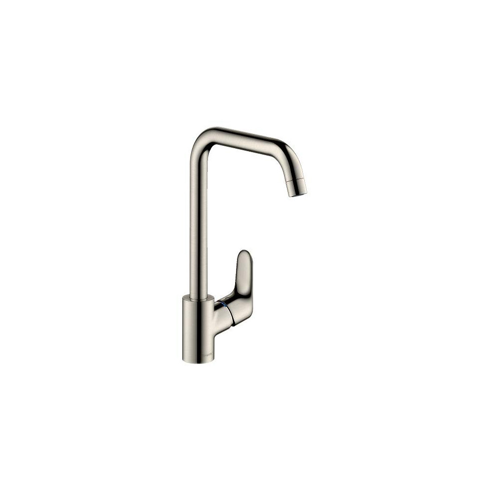 hansgrohe Focus kitchen tap 260 with selectable swivel range  stainless steel optic 31820800