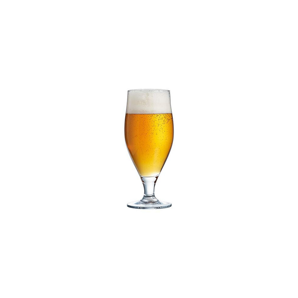 Cervoise Stemmed Beer Glasses 11.3oz / 320ml - Pack of 6 | 32cl Glasses  Craft Beer Glasses  Stemmed Lager Glasses  American Pokal Glasses