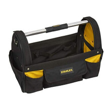 Stanley STST1-70712 Open Tote Tool Bag with Belt  Black/Yellow