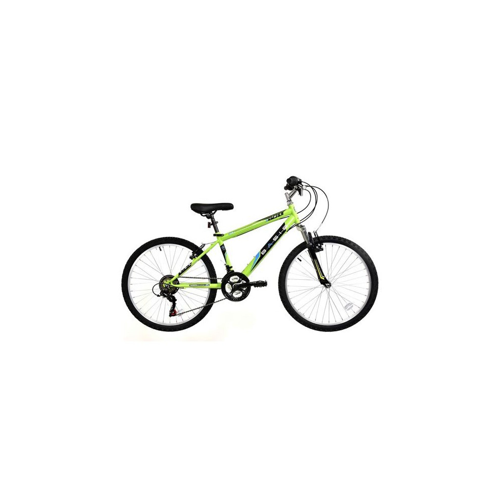 Basis Bolt Boys Hardtail Mountain Bike, 24" Wheel - Lime Green