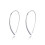 Philip Jones Jewellery Sterling Silver Thread Earrings 2