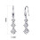Philip Jones Jewellery Graduated Drop Earrings Created with Swarovski Crystals 6