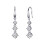 Philip Jones Jewellery Graduated Drop Earrings Created with Swarovski Crystals 1