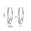 Philip Jones Jewellery Sterling Silver 30mm Oval Hoop Earrings 6
