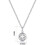 Philip Jones Jewellery April (Diamond) Birthstone Necklace Created with Swarovski Crystals 8
