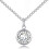 Philip Jones Jewellery April (Diamond) Birthstone Necklace Created with Swarovski Crystals 3