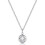 Philip Jones Jewellery April (Diamond) Birthstone Necklace Created with Swarovski Crystals 4