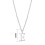 Philip Jones Jewellery Sterling Silver Initial E Necklace 7