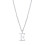 Philip Jones Jewellery Sterling Silver Initial E Necklace 3