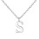 Philip Jones Jewellery Sterling Silver Initial S Necklace 2