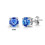 Philip Jones Jewellery Dark Blue Stud Earrings Created with Swarovski Crystals 6