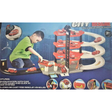 City Rescue Services Station Police Vehicle Fire Garage Rescue Toy
