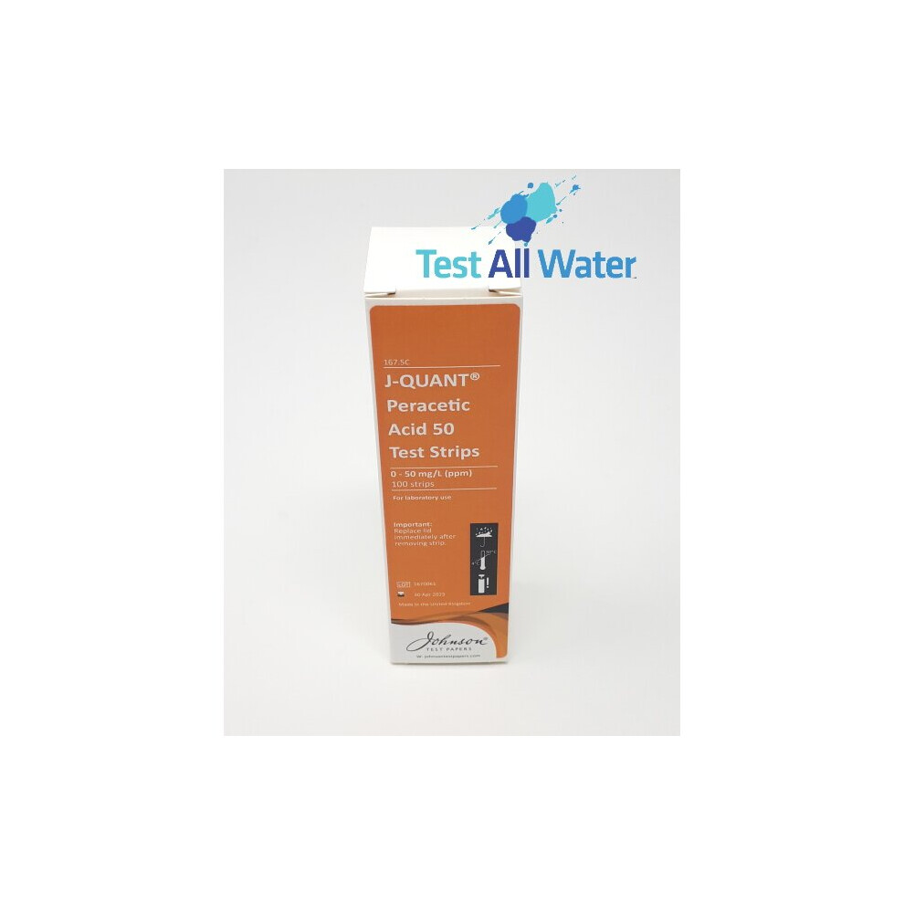 Lamotte Peracetic Acid 0-50 Mg/L Paa Test Strips - Pack Of 100 - Sku 167.5C