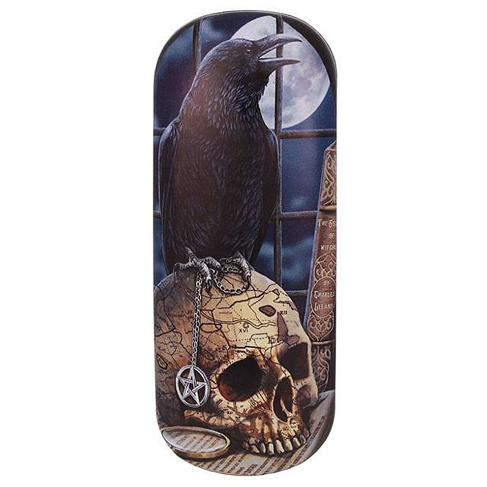 (Salem - Raven & Skull) Hard Glasses Cases & Cleaning Cloth by Lisa Parker