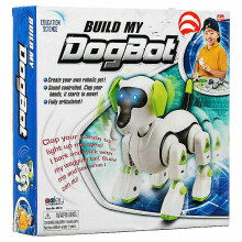 Build My DogBot Green Pet Toy Dog Barking and Moving Tail Wagging