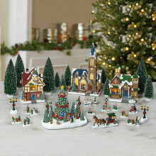 Village Scene LED Lights 30 Pieces Indoor Home Decoration