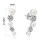 Philip Jones Jewellery White Pearl Climber Earrings Created with Swarovski Crystals 5