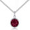 Philip Jones Jewellery July (Ruby) Birthstone Necklace Created with Swarovski Crystals 3