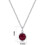 Philip Jones Jewellery July (Ruby) Birthstone Necklace Created with Swarovski Crystals 8