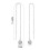Philip Jones Jewellery Sterling Silver Thread Earrings Created with Swarovski Crystals 7