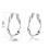 Philip Jones Jewellery Sterling Silver Twist Hoop Earrings 6