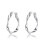 Philip Jones Jewellery Sterling Silver Twist Hoop Earrings 2