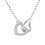 Philip Jones Jewellery Heart Link Necklace Created with Swarovski Crystals 1