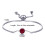 Philip Jones Jewellery July (Ruby) Birthstone Bracelet Created with Swarovski Crystals 7
