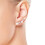 Philip Jones Jewellery White Pearl Climber Earrings Created with Swarovski Crystals 4