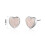 Philip Jones Jewellery Rose Quartz Heart Stud Earrings with Quote Card 7