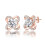 Philip Jones Jewellery Rose Gold Plated Orbit Earrings Created with Swarovski Crystals 6