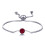 Philip Jones Jewellery July (Ruby) Birthstone Bracelet Created with Swarovski Crystals 3