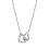 Philip Jones Jewellery Heart Link Necklace Created with Swarovski Crystals 3